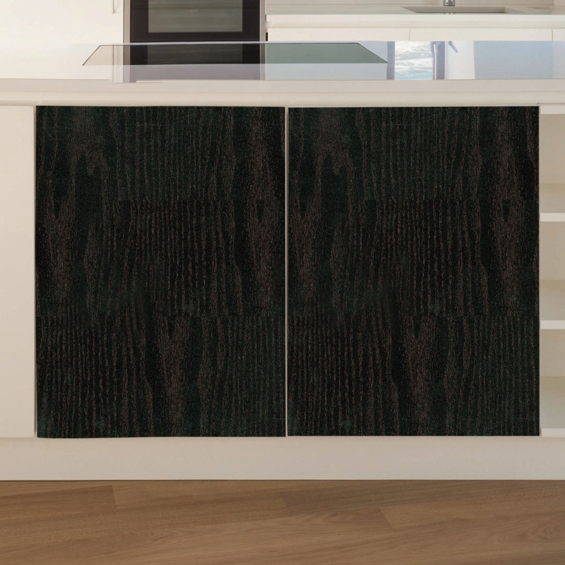 Roll Wood, Black Sticky Back Plastic Film, 67.5 cm W x 200 cm L