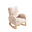 Chaise berçante moderne, fauteuil berçant d'appoint Mid-Century avec poche latérale