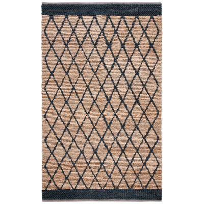Lyon Geometric Hand Loom Tan Area Rug
