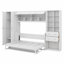 Lit escamotable Murphy avec placard, tiroirs et tablettes-1429552440