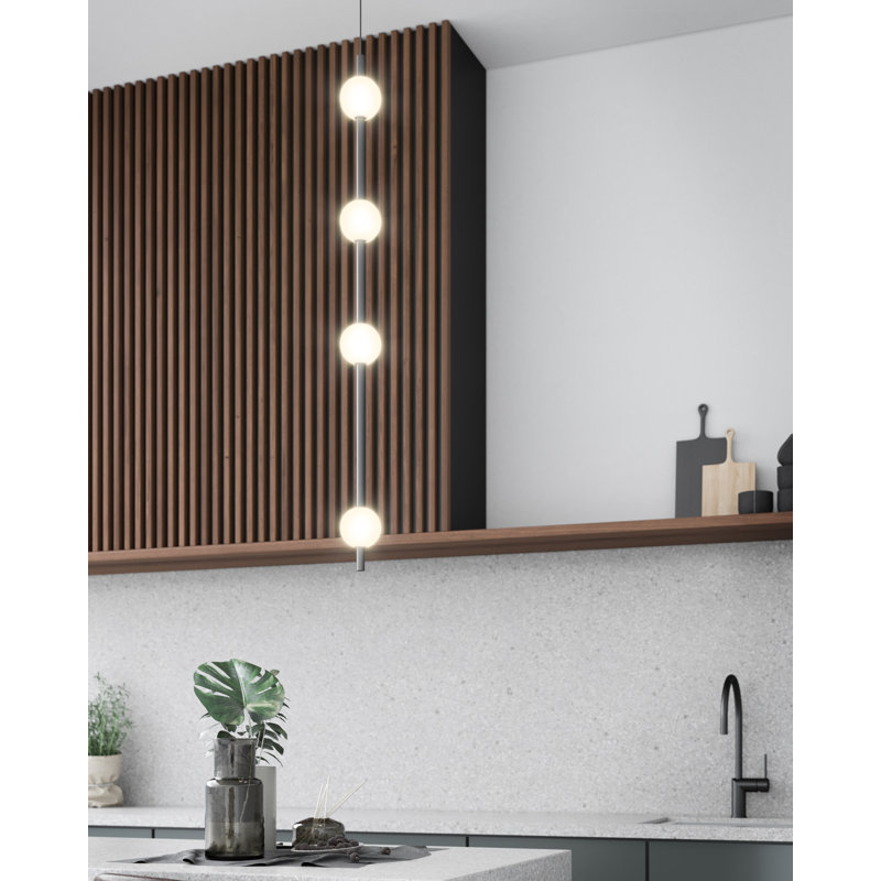 Luminaire suspendu linéaire unique Misaki