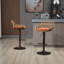 Tabourets de bar pivotants de style moderne (ensemble de 2) chaises à hauteur de comptoir réglable avec repose-pieds