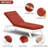 1-Piece Outdoor Chaise Lounge Chair Cushion, 80"X26"X4"-1984030772