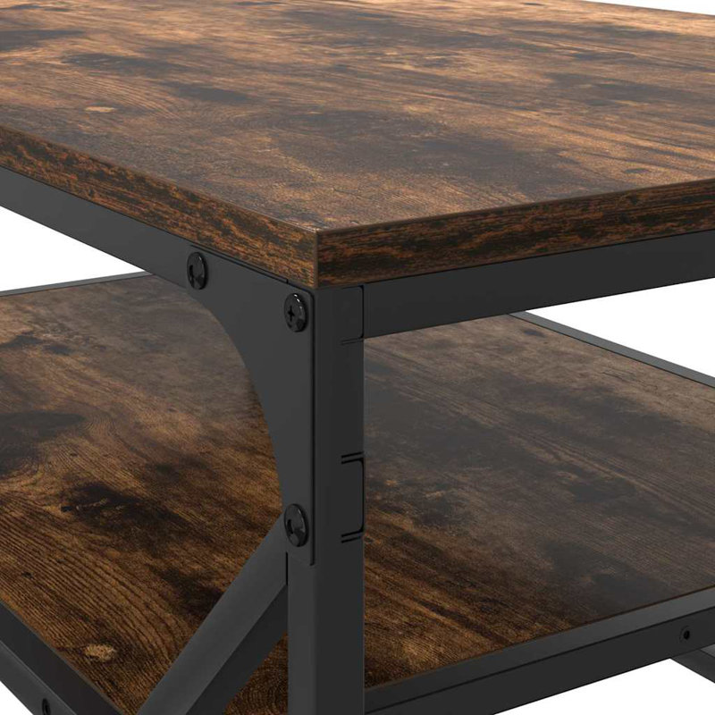 Coffee Table with Storage, Dark Brown
