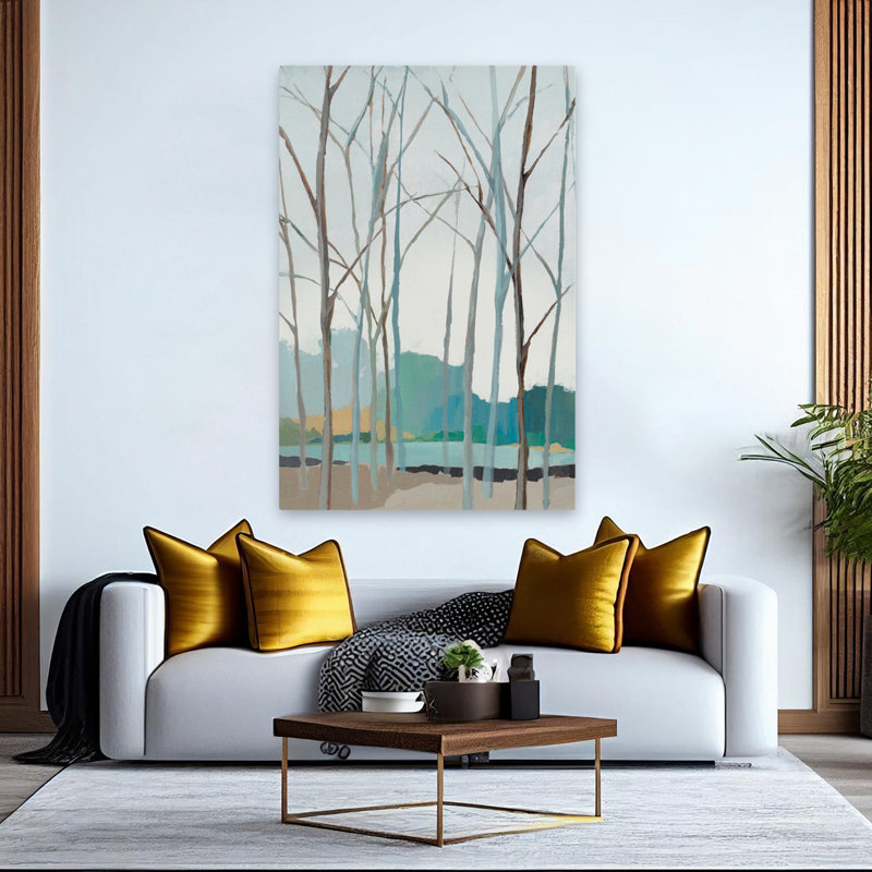 Arbres et hiver Winter Trees II, art, H 60 po x l 40 po