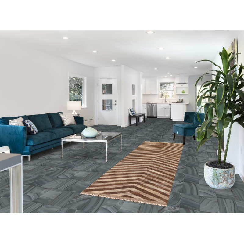 Tapis de couloir réversible en laine Kilim