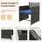 4-Piece Outdoor Wicker Patio Furniture Set, Rattan Conversation Set With Glass Coffee Table & Cushions-1609259137-1609259151