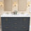 Comptoir de meuble-lavabo de salle de bain double 60 po x l 22 po x P 61 po