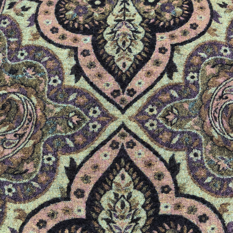 Neo Damask Wool Throw Pillow