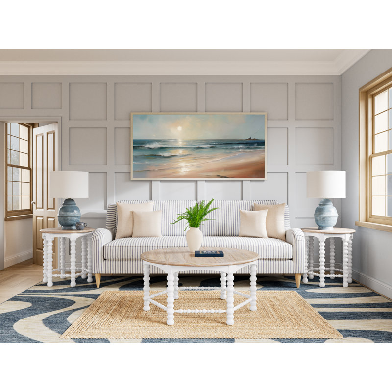 Lana Round Spindle End Table