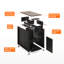 Table de bout à roulettes avec station de chargement et ports USB cachés-439976279