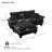 Modular Cloud Couch with Sailboat Design and Movable Ottoman