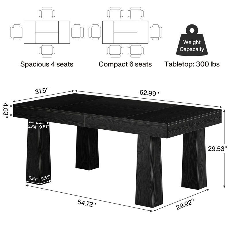 Wood Conference Table, Large Meeting Table