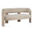 Upholstered Barrel Backrest Loveseat Sofa-734679165
