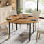 Round Metal Base Dining Table