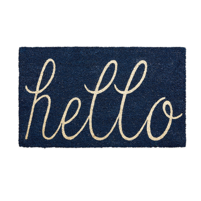 Epes Non-Slip Outdoor Doormat, Navy