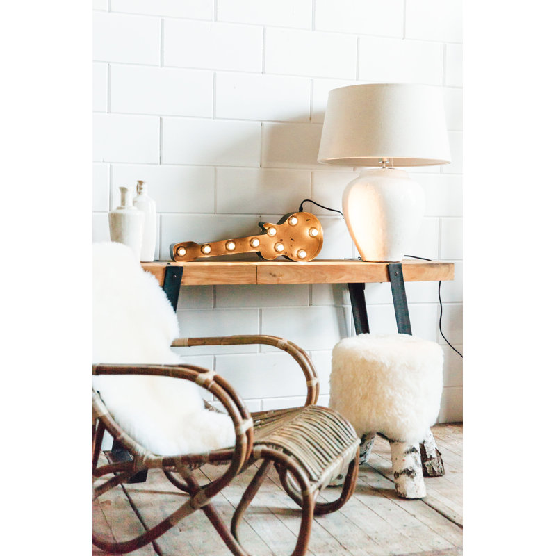 Metal Novelty Lamp, Rust