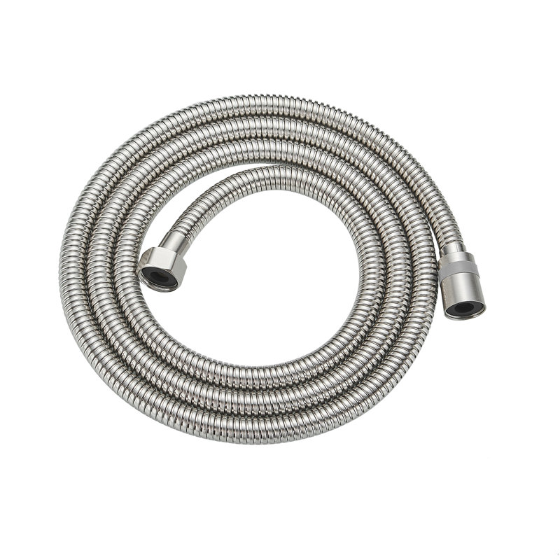 Boyau de douche à main 71 po Levier de réservoir en acier inoxydable de qualité supérieure en nickel brossé, Nickel brossé