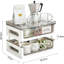 Porte-dosette à café à 2 niveaux, organisateur de rangement pour condiments de café et accessoires de café pour salle de pause