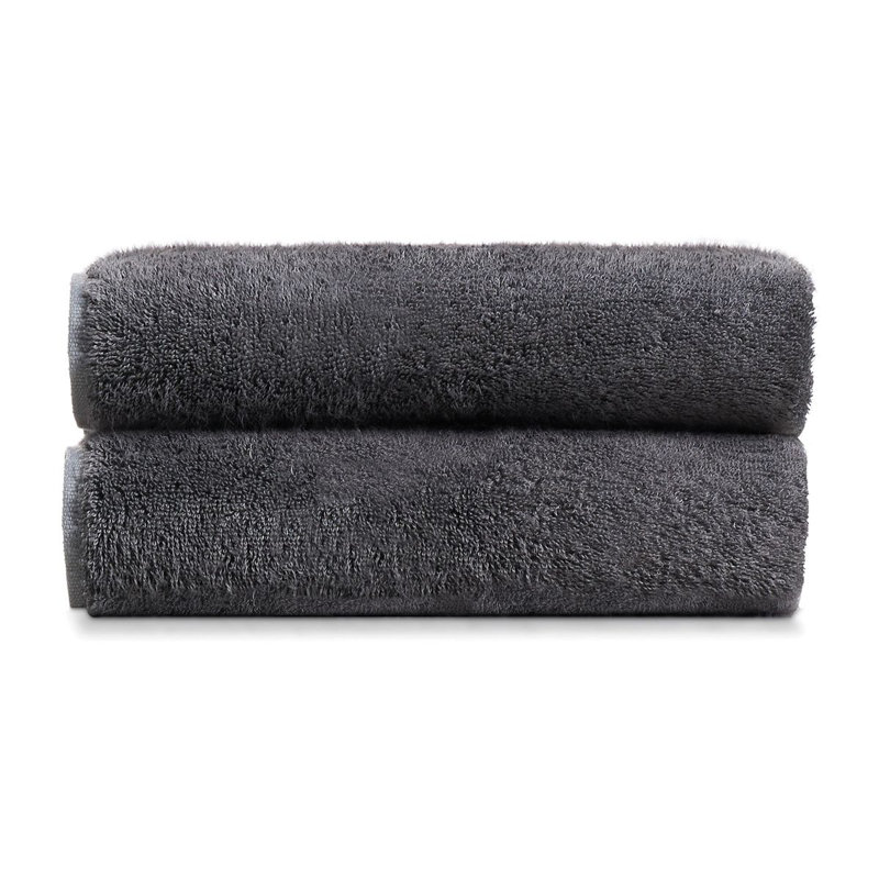 Ensemble de 2 essuie-mains 2 pièces, Gris anthracite