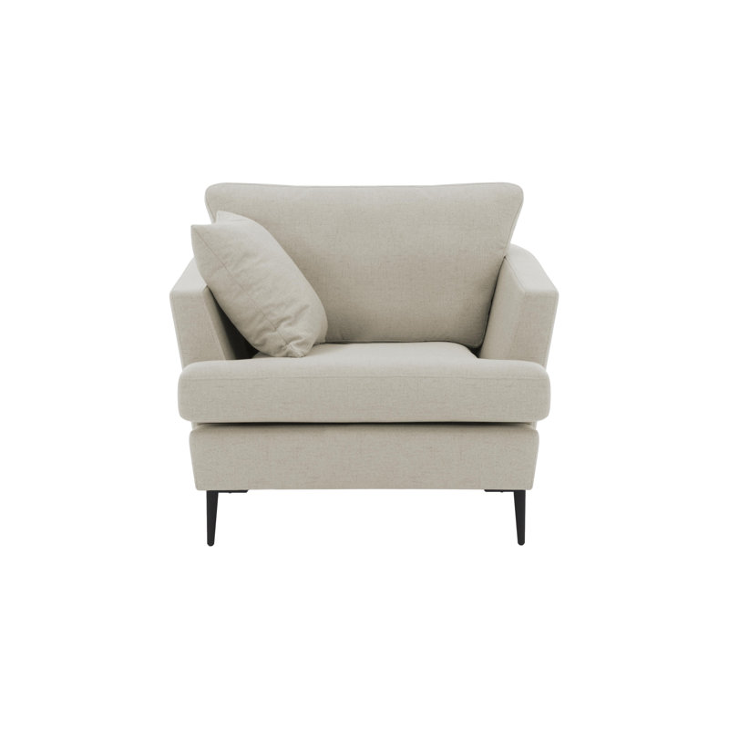 Jovany Velvet Armchair, Beige