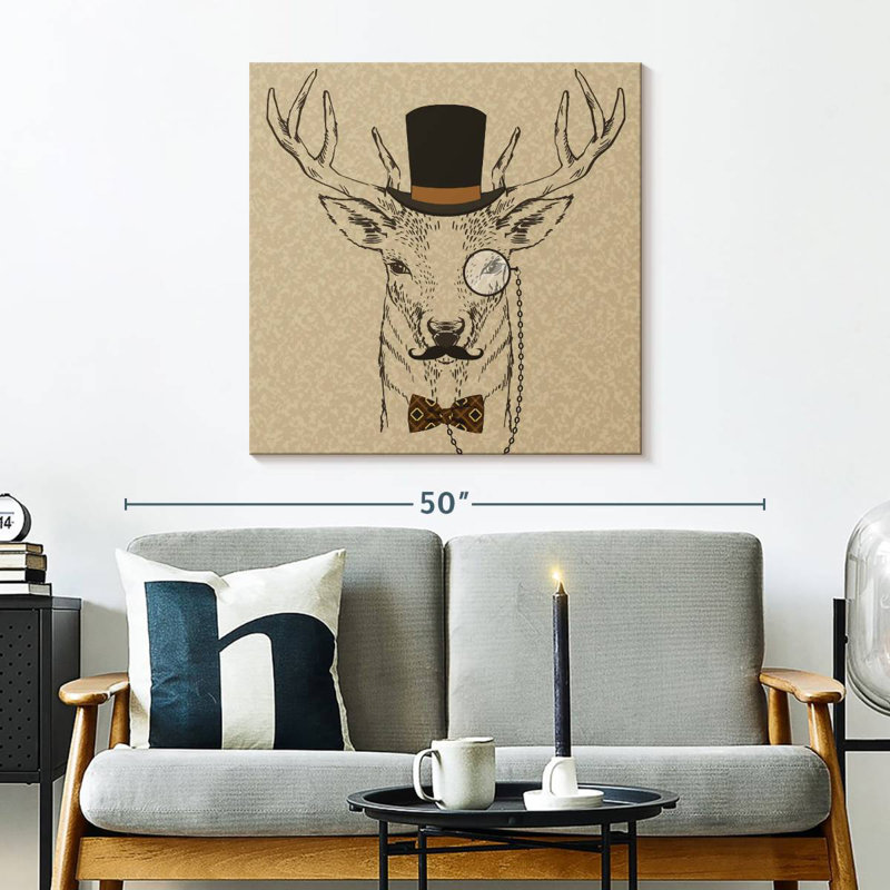 Crowle Gentleman Deer, 30" H x 30" W