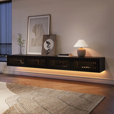 Modern Floating TV Stand With LED Light
