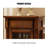 25.59" Brown Rectangular Solid Wood Wine Racks