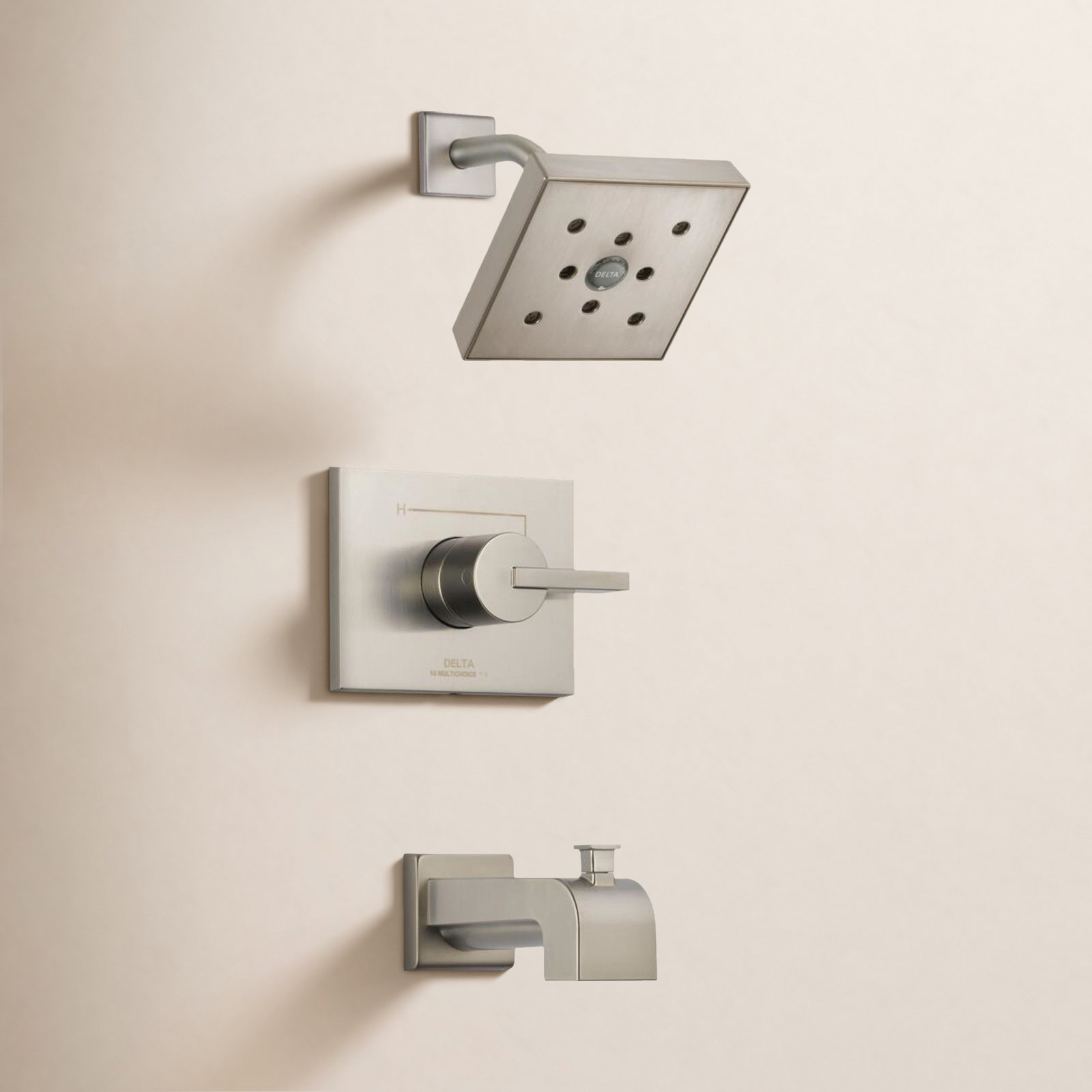 Vero Diverter Shower Faucet Trim, Brilliance Stainless