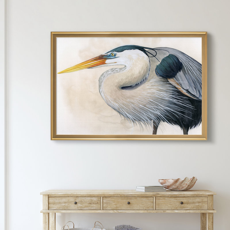 «Blue Hunter I», impression sur toile encadrée, Doré, H 30,5 po x l 42,5 po x P 1,5 po