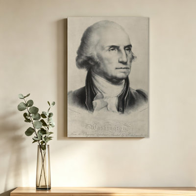 Affiche gravée de George Washington