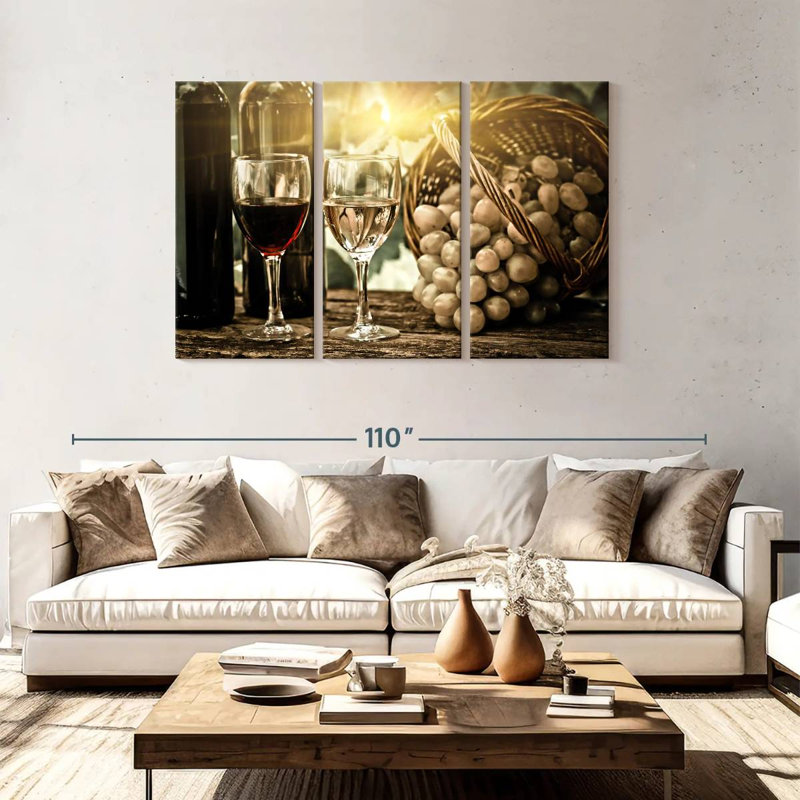 Yarlin Spring Vineyard Wine, 48" H x 74" W
