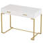 Bureau d'ordinateur avec 2 tiroirs, bureau à domicile moderne, table d'écriture compacte