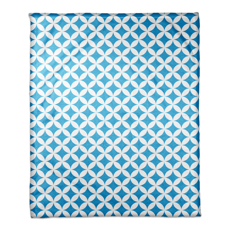  Jeté à losanges, Bleu