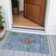 Machine Washable Indoor/Outdoor Xhevrie Blue Rug