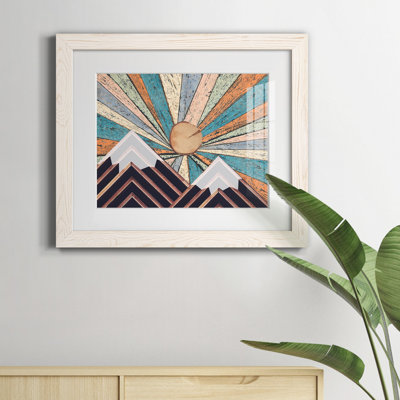 Impression de cadre photo en bois paysage sur papier