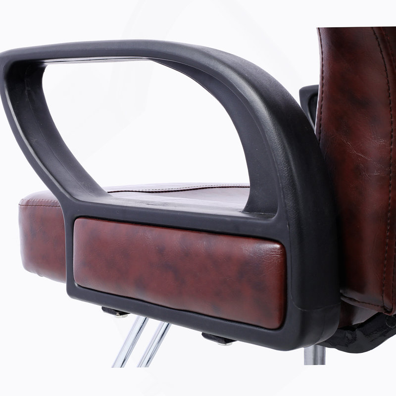 Fauteuil de coiffeur tout usage pour coiffeur pour salon de coiffure, fauteuil de coiffeur hydraulique robuste pour spa, Brun