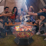 Round Charcoal Smokeless Fire Pit
