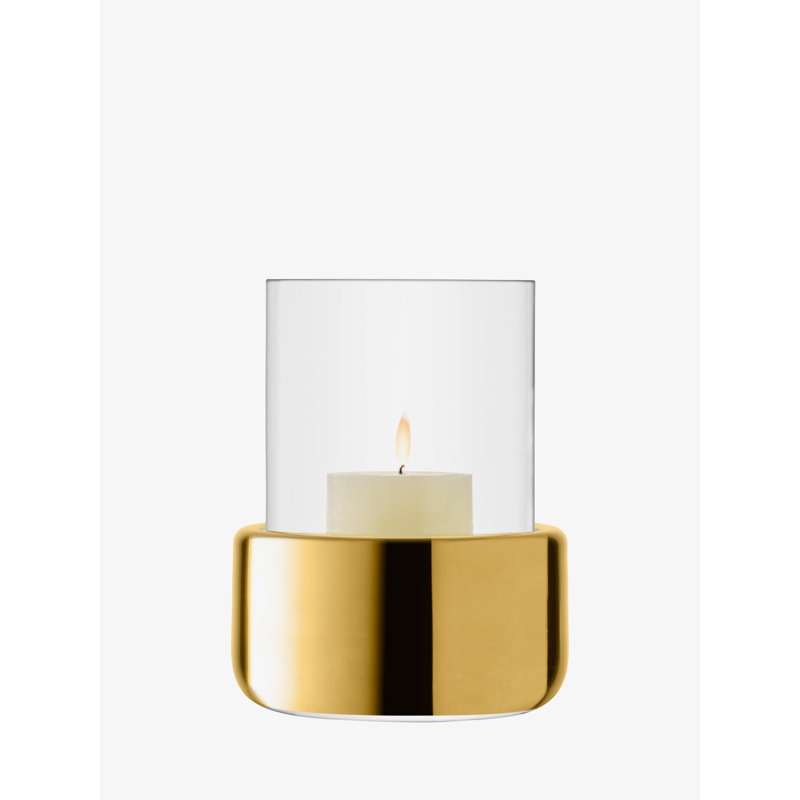 Aurum Votive Candle Holder, 3.25" H x 3.75" W x 3.75" D