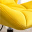 Chaise de bureau pivotante jaune-2081356498