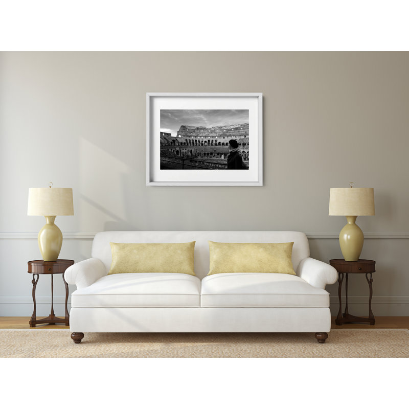 Roman Holiday Print by Joseph Regan, 22" H x 26" W x 0.75" D, White