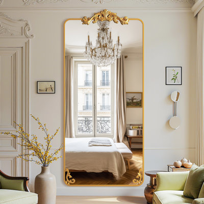 Ornately Carved Square Domed Mirror
