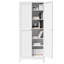 Rangement réglable pour garde-manger 75 po en métal avec 5 tablettes-2107066285