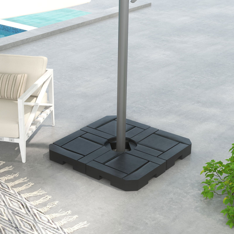 Riegel 20 lb Base de parasol en PEHD, Noir, noir, noir, noir