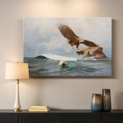 Sea Eagles (Havsörnar)-Bruno Liljefors-Gallery Wrapped Canvas-1897