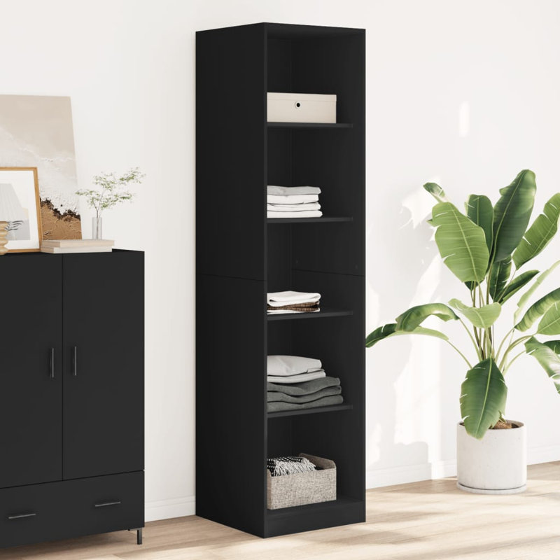Ryott Manufactured Wood Wardrobe, White, 200cm H x 50cm W x 50cm D
