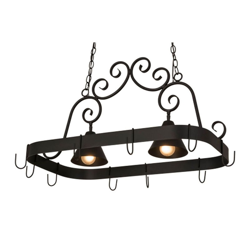 Steel Handcrafted Rectangle Hanging Pot Rack