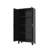 71" Steel Storage Cabinet With 2 Shapely Doors And Adjustable Shelves, Multi-Functional Storage For Bedroom, Living Room, And Kitchen-1899716269