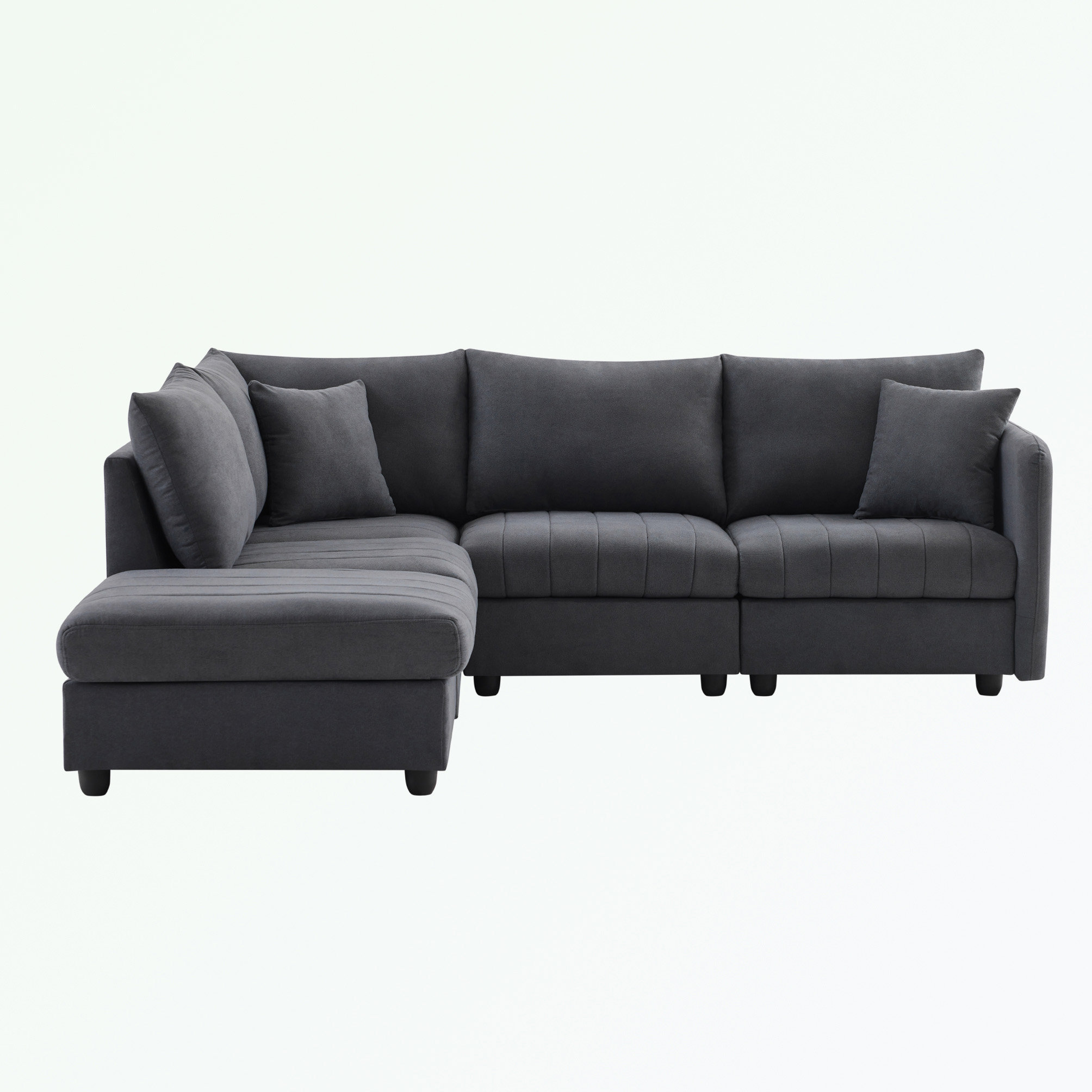 Latitude Run® Rasmi 4 - Piece Upholstered Sectional | Wayfair