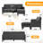 Atiye 74'' Upholstered Convertible Sofa-1420934771